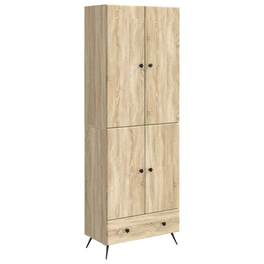 Ensemble de Meubles 2 pcs Chêne Sonoma Bois d'ingénierie - 2