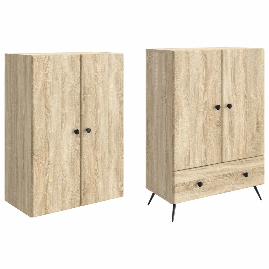 Ensemble de Meubles 2 pcs Chêne Sonoma Bois d'ingénierie - 4