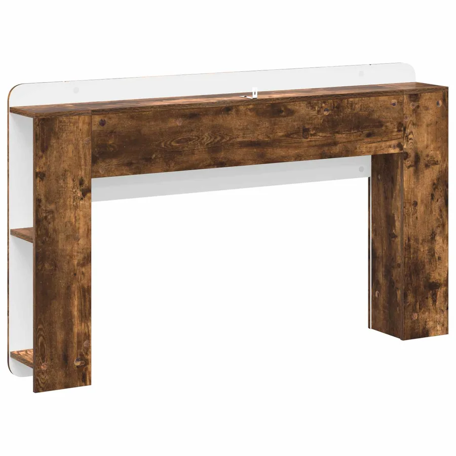 Cabinet de Tête de Lit Chêne fumé Bois d'ingénierie - 7
