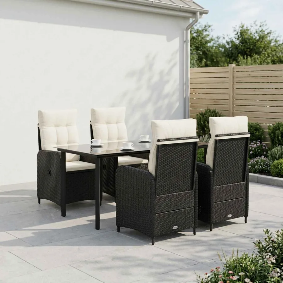 Ensemble de Tables Basses avec coussin avec oreiller 5 pcs - 3