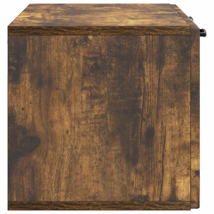 Meuble TV mural Chêne fumé 78,5 x 31 x 30 cm Bois d'ingénierie - 7