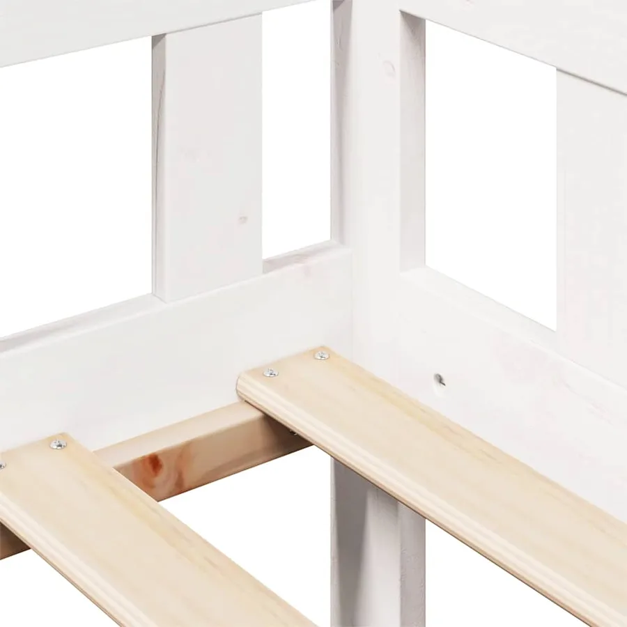Lit de jour et tiroirs sans matelas blanc 80x200 cm bois massif - 10