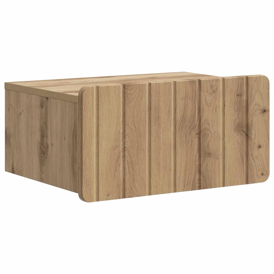 Cabinet de chevet mural Chêne artisanal 49 x 34,5 x 24 cm - 2