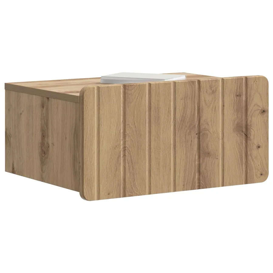 Cabinet de chevet mural Chêne artisanal 49 x 34,5 x 24 cm - 3