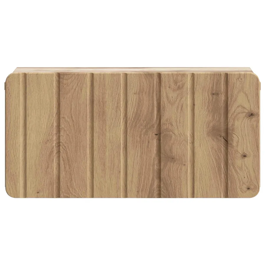Cabinet de chevet mural Chêne artisanal 49 x 34,5 x 24 cm - 5