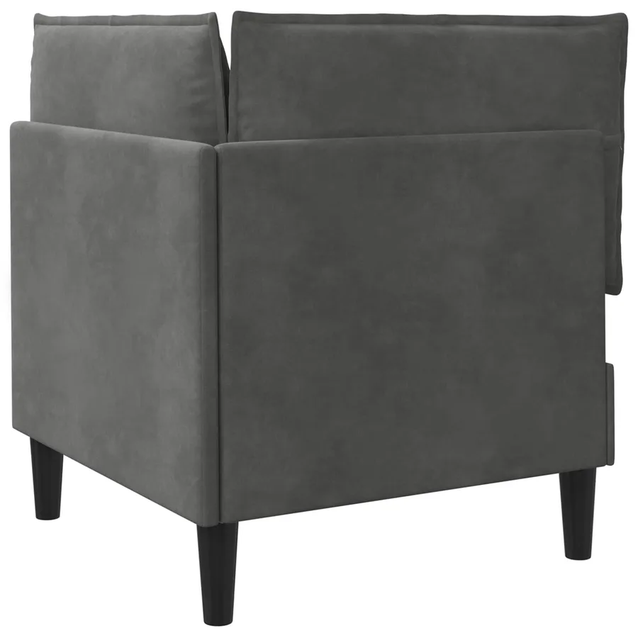 Sofa avec rangement Gris foncé Velours - 7