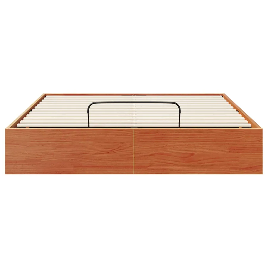 Cadre de lit ottoman avec rangement Brun Ciré 160 x 200 cm - 6