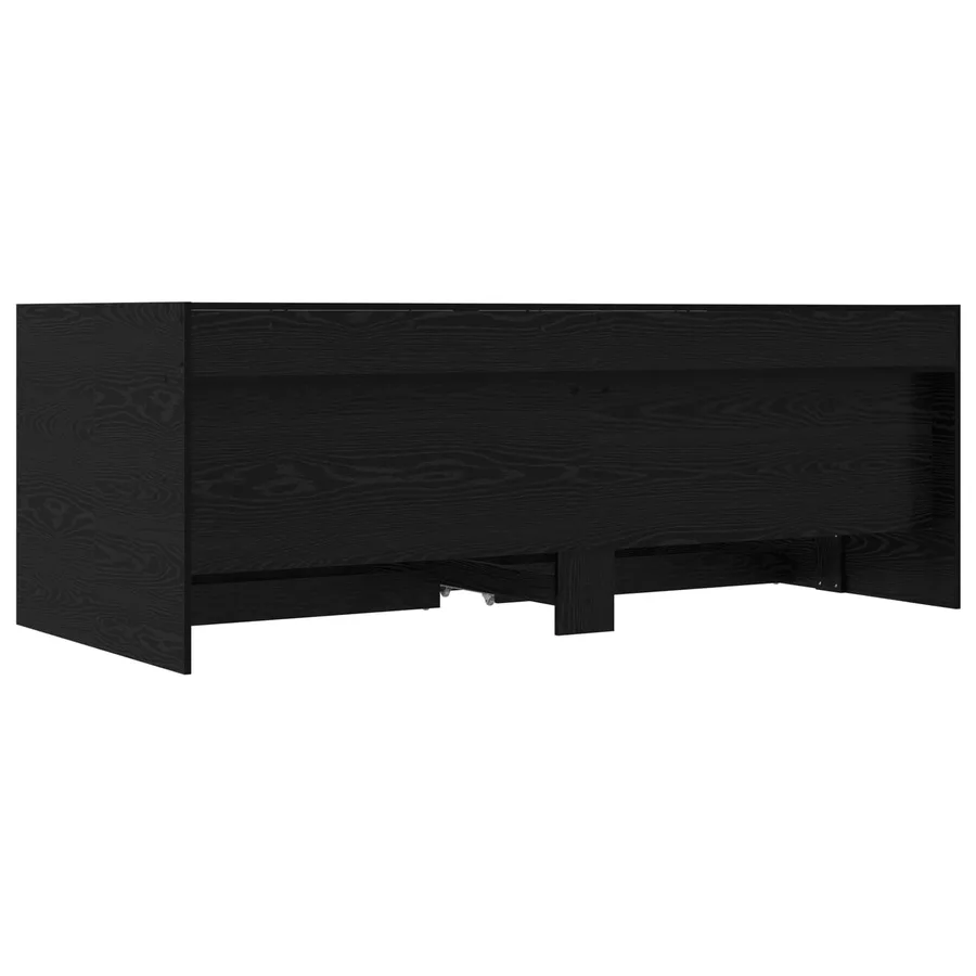 Lit d'appoint avec tiroir Chêne noir Bois d'ingénierie - 5