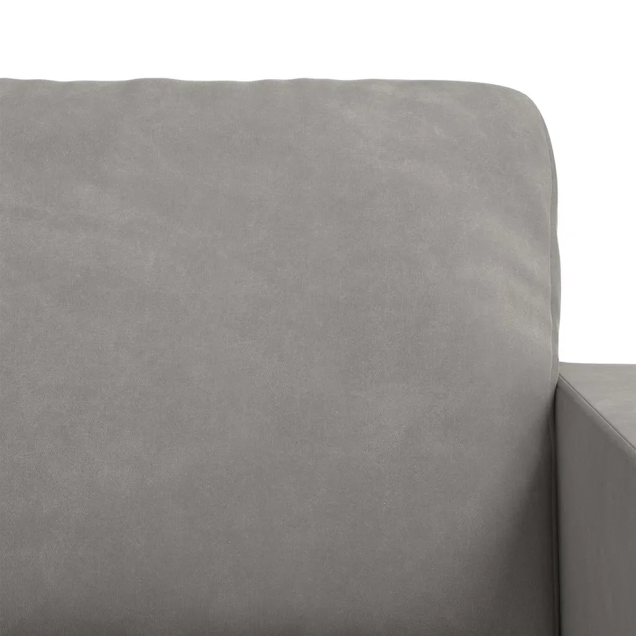 Ensemble de Canapés 2 pcs Gris clair 228 x 78 x 80 cm Velours - 6