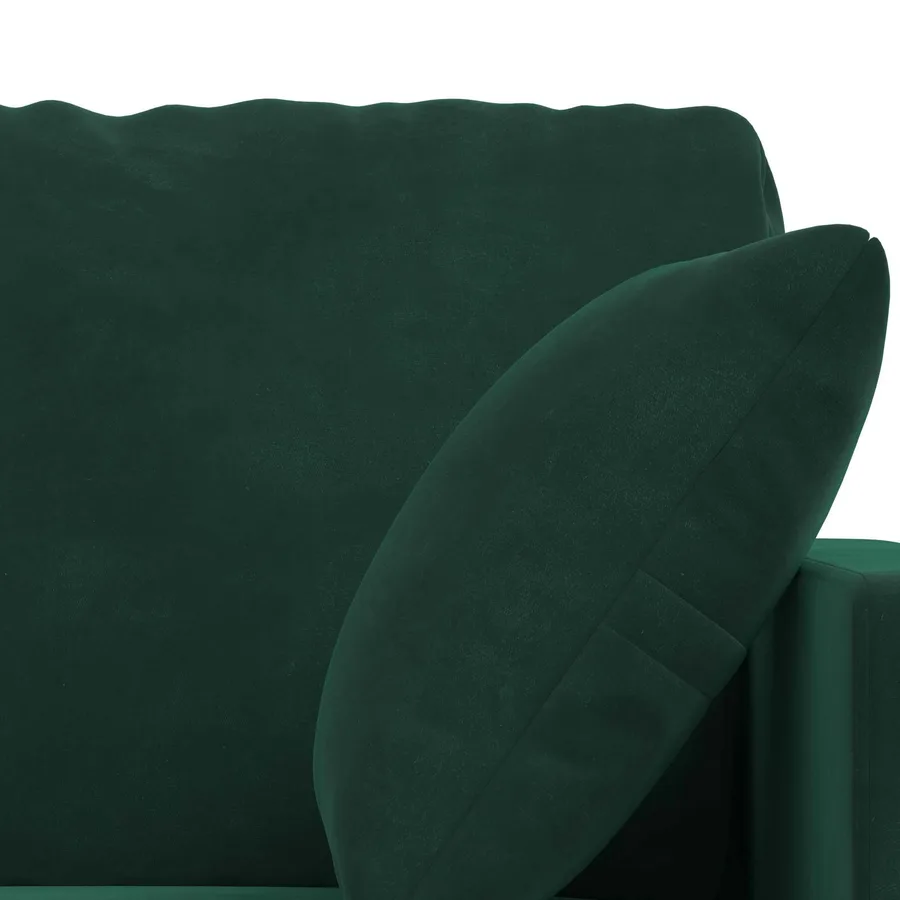 Ensemble de Canapés 2 pcs Vert foncé 228 x 78 x 80 cm Velours - 6