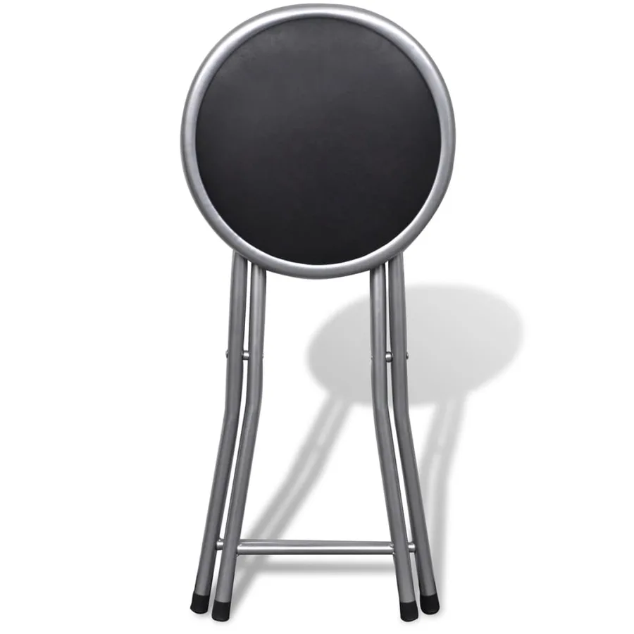 Tabourets de pliables lot de 4 similicuir - 5