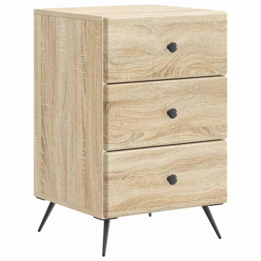 Cabinet de chevet avec tiroir Chêne Sonoma 43 x 41 x 66,5 cm - 2