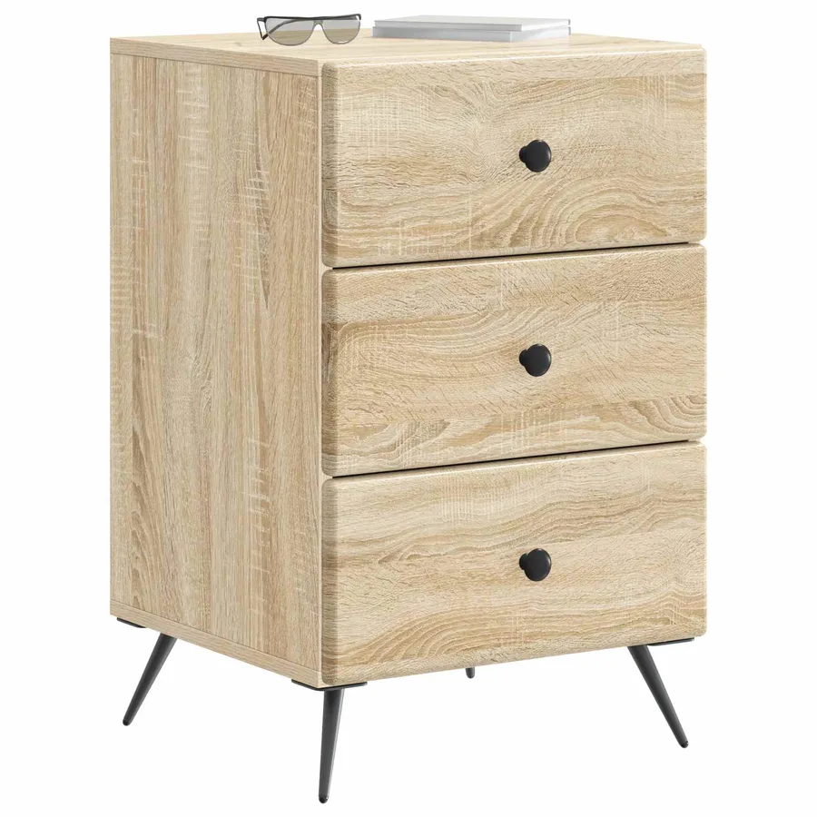 Cabinet de chevet avec tiroir Chêne Sonoma 43 x 41 x 66,5 cm - 3
