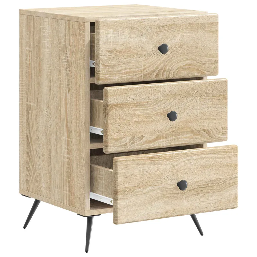 Cabinet de chevet avec tiroir Chêne Sonoma 43 x 41 x 66,5 cm - 4