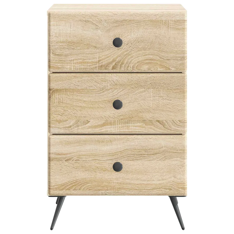 Cabinet de chevet avec tiroir Chêne Sonoma 43 x 41 x 66,5 cm - 5