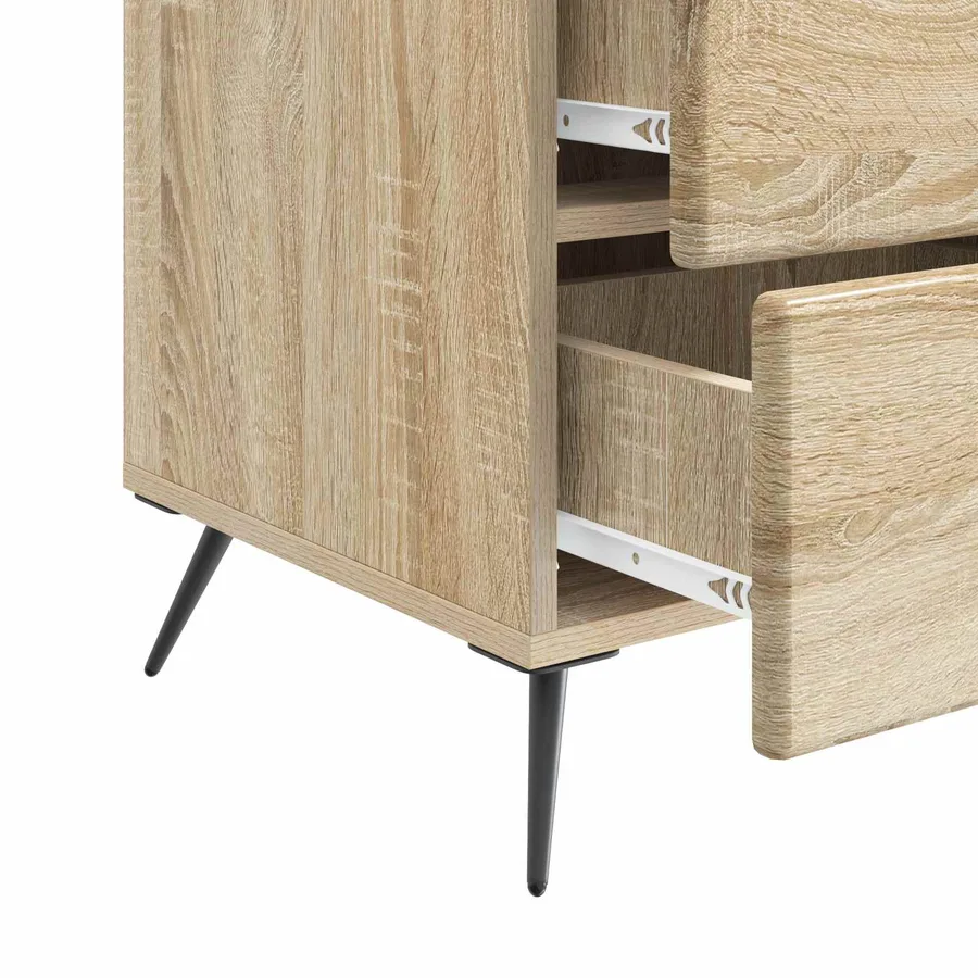 Cabinet de chevet avec tiroir Chêne Sonoma 43 x 41 x 66,5 cm - 9