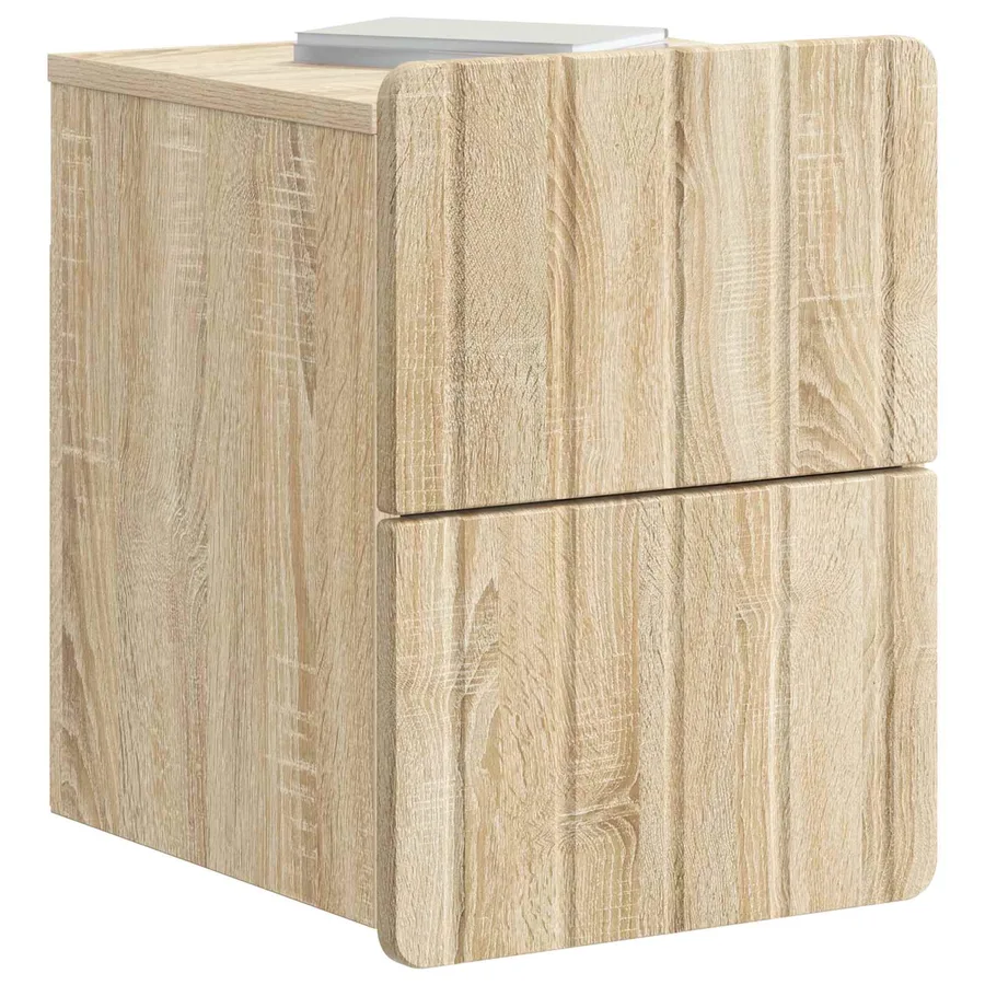Cabinet de chevet mural 2 pcs Chêne Sonoma 33 x 34,5 x 43 cm - 3