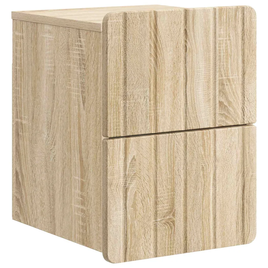 Cabinet de chevet mural 2 pcs Chêne Sonoma 33 x 34,5 x 43 cm - 5