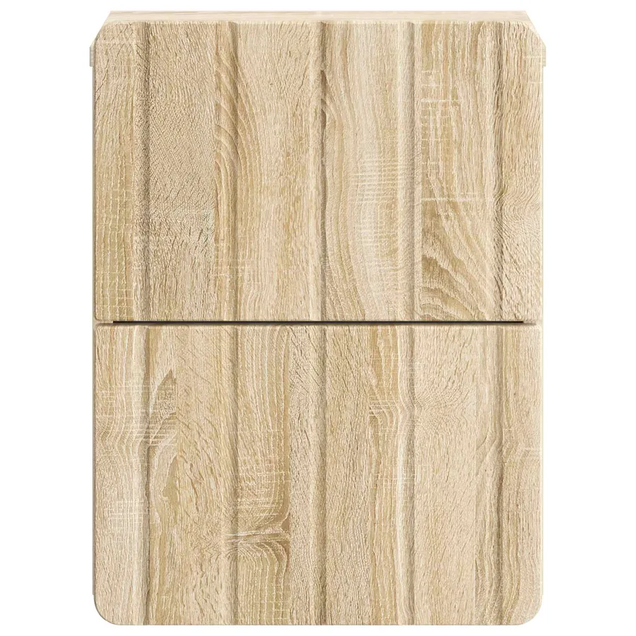 Cabinet de chevet mural 2 pcs Chêne Sonoma 33 x 34,5 x 43 cm - 7