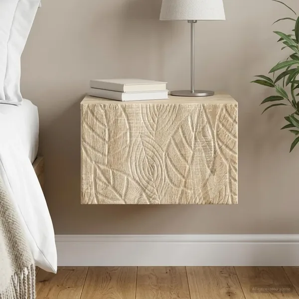 Cabinet de chevet mural Chêne Sonoma 49 x 34,5 x 20 cm