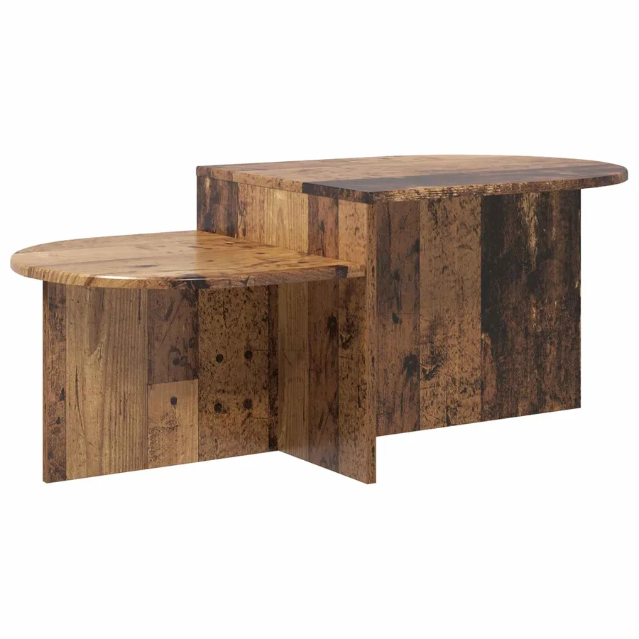 Table basse Bois ancien 100 x 50 x 40 cm Bois d'ingénierie - 2
