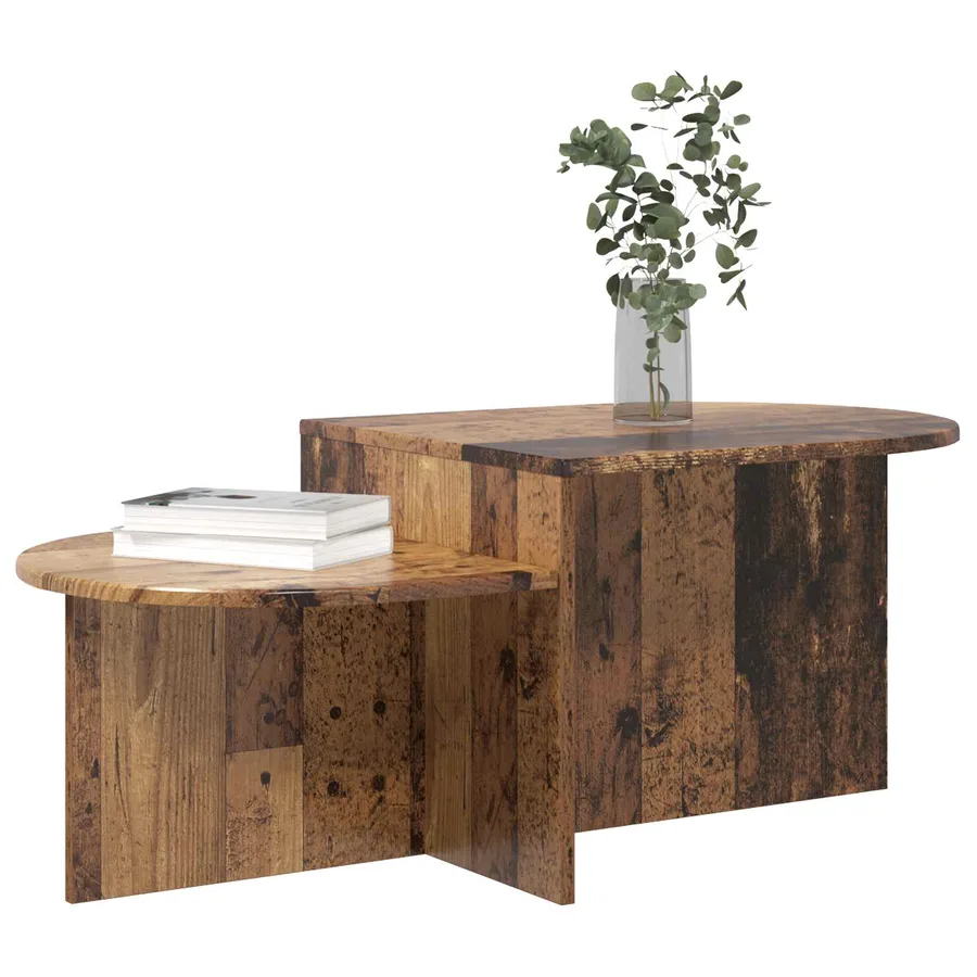 Table basse Bois ancien 100 x 50 x 40 cm Bois d'ingénierie - 3