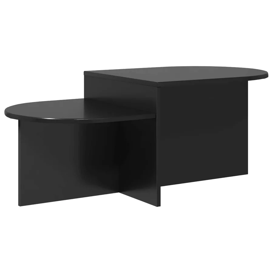 Table basse Chêne noir 100 x 50 x 40 cm Bois d'ingénierie - 2