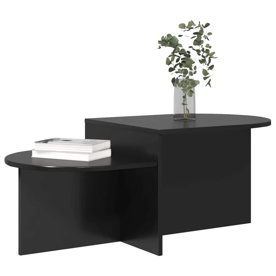 Table basse Chêne noir 100 x 50 x 40 cm Bois d'ingénierie - 3