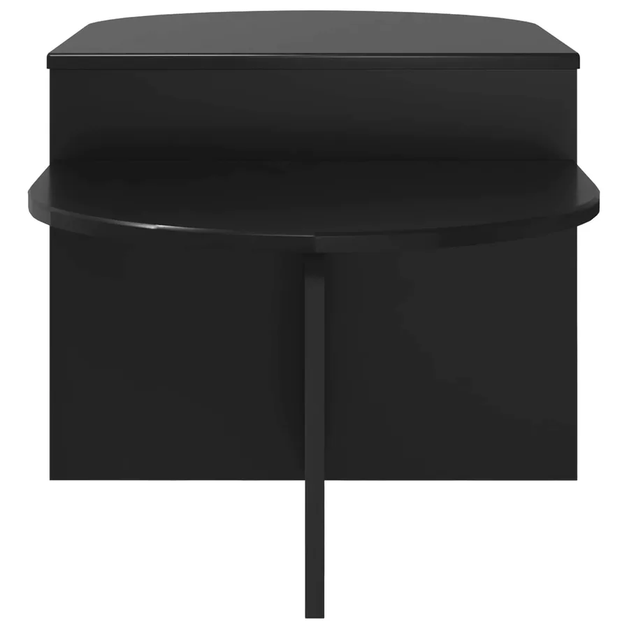 Table basse Chêne noir 100 x 50 x 40 cm Bois d'ingénierie - 6