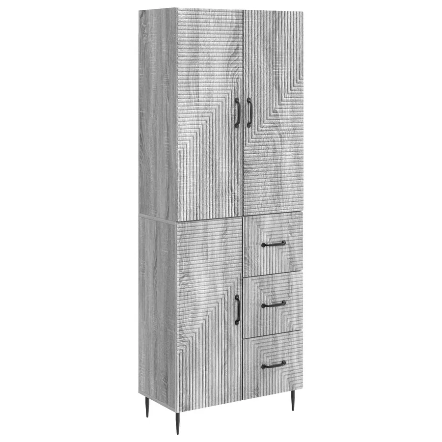 Ensemble de Meubles 2 pcs Sonoma gris 66 x 34,5 x 89,5 cm - 2