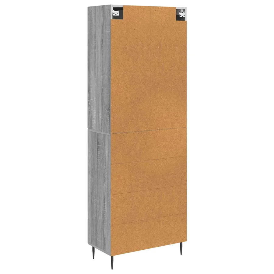 Ensemble de Meubles 2 pcs Sonoma gris 66 x 34,5 x 89,5 cm - 7