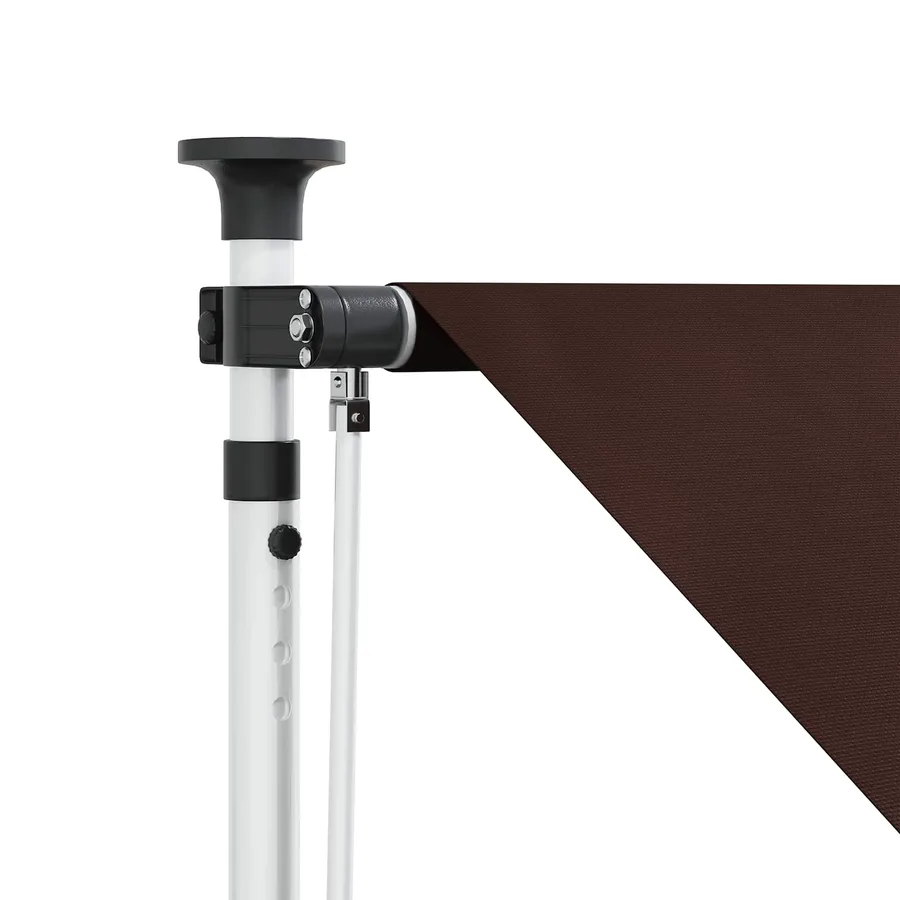 Auvent rétractable manuel Marron 100 cm - 4