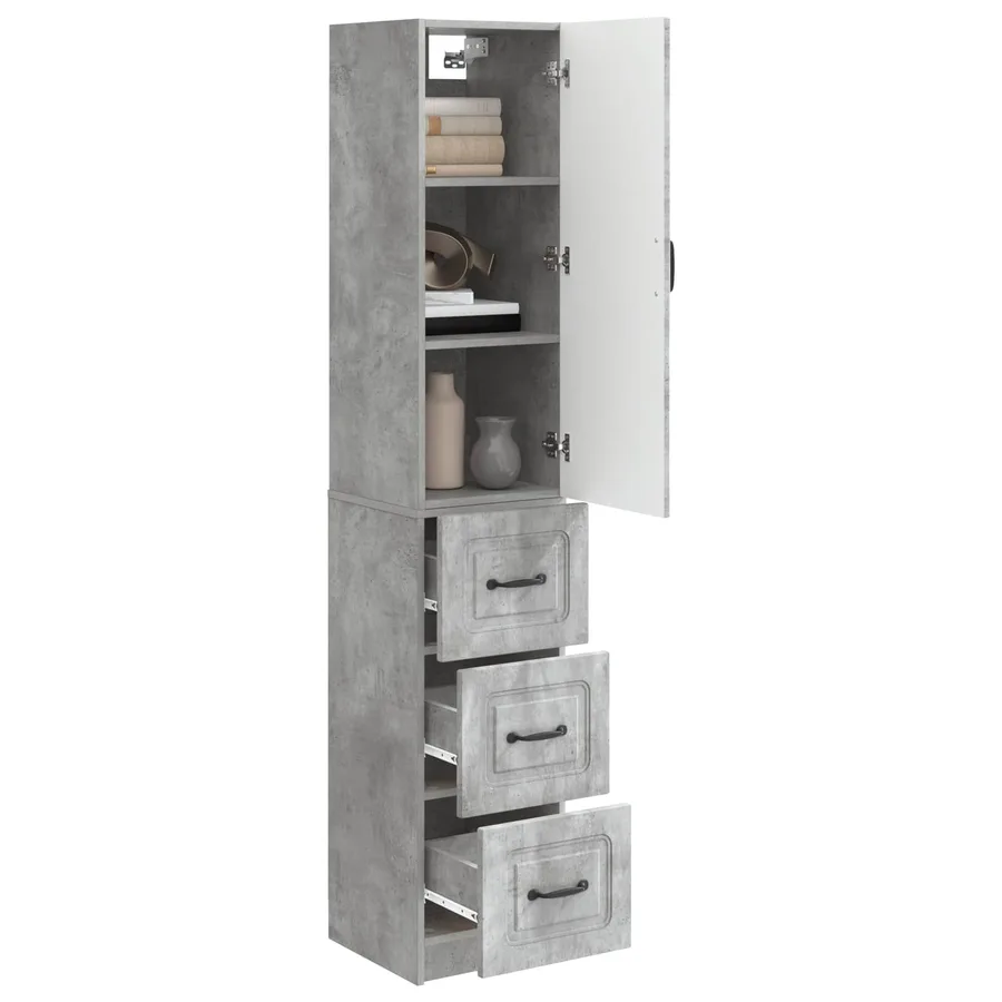 Ensemble de Meubles 2 pcs Gris béton 33 x 34,5 x 87 cm - 3