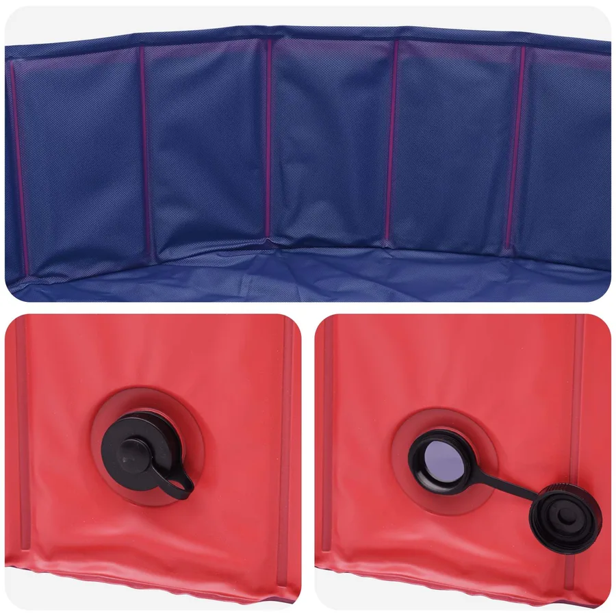Piscine pour enfants Rouge Ø200 x 30 cm - 4