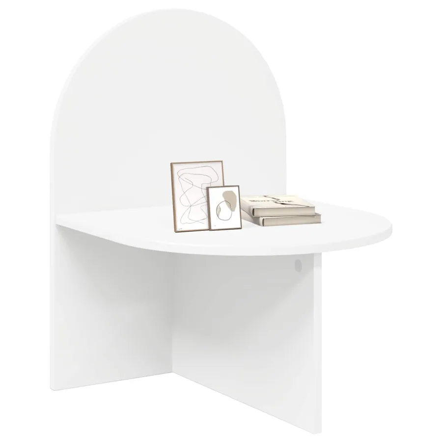 Table de chevet 2 pcs Blanc 48 x 49 x 65 cm Bois d’ingénierie - 3