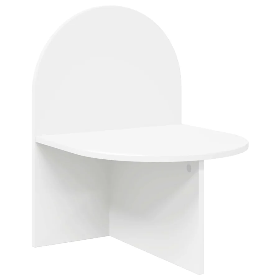 Table de chevet 2 pcs Blanc 48 x 49 x 65 cm Bois d’ingénierie - 5