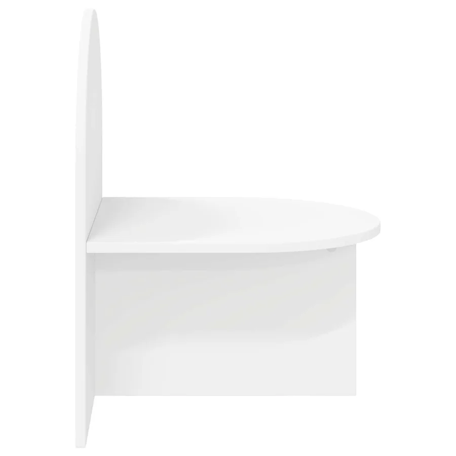 Table de chevet 2 pcs Blanc 48 x 49 x 65 cm Bois d’ingénierie - 7