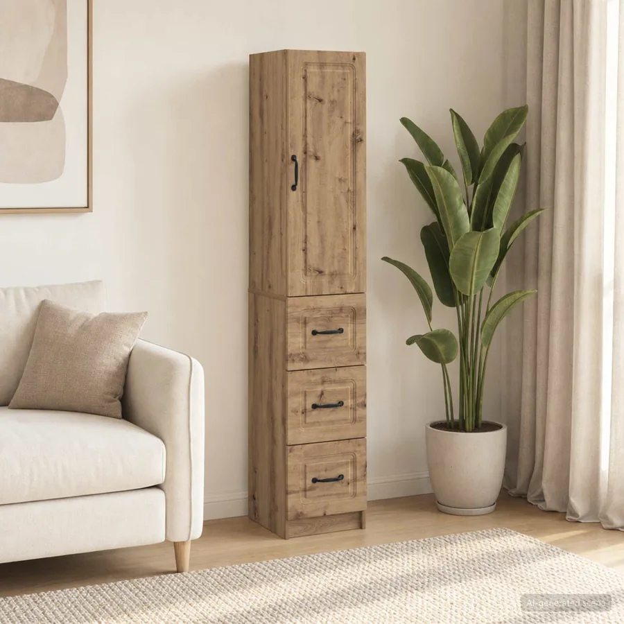 Ensemble de Meubles 2 pc 33 x 34,5 x 87 cm Bois d'ingénierie