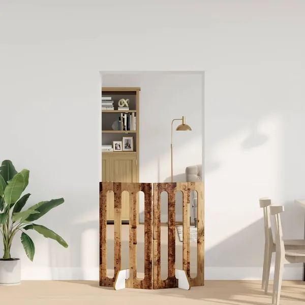 Clôture pliable pour animaux 2 pcs Bois de chêne