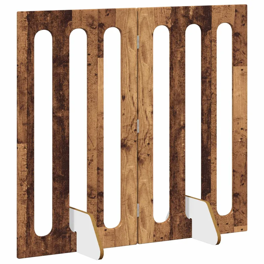 Clôture pliable pour animaux 2 pcs Bois de chêne - 3
