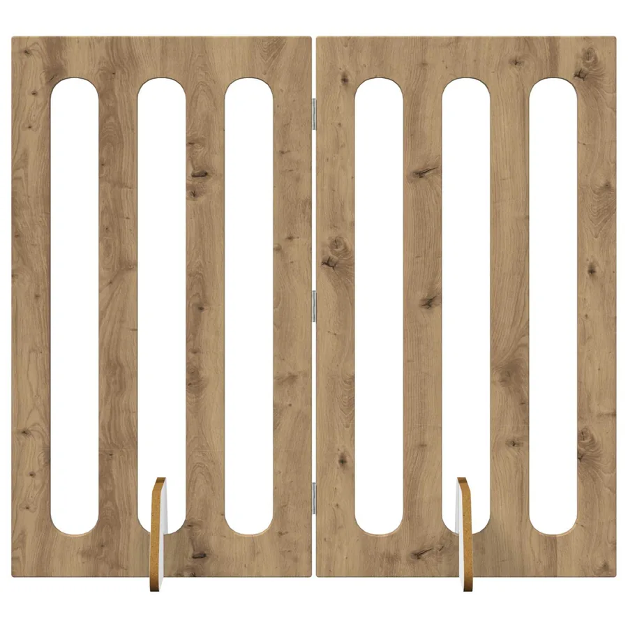 Clôture pliable pour animaux 2 pcs Chêne Artisanal - 2
