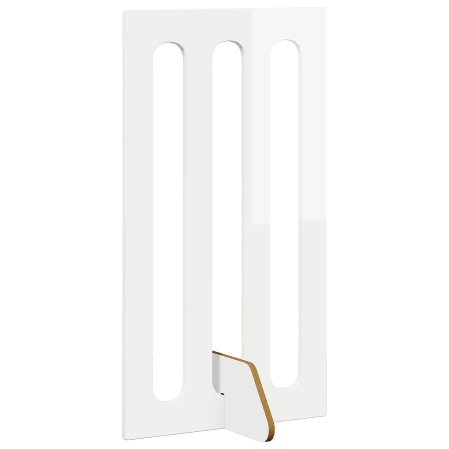 Clôture pliable pour animaux 2 pcs Blanc Brillant - 4
