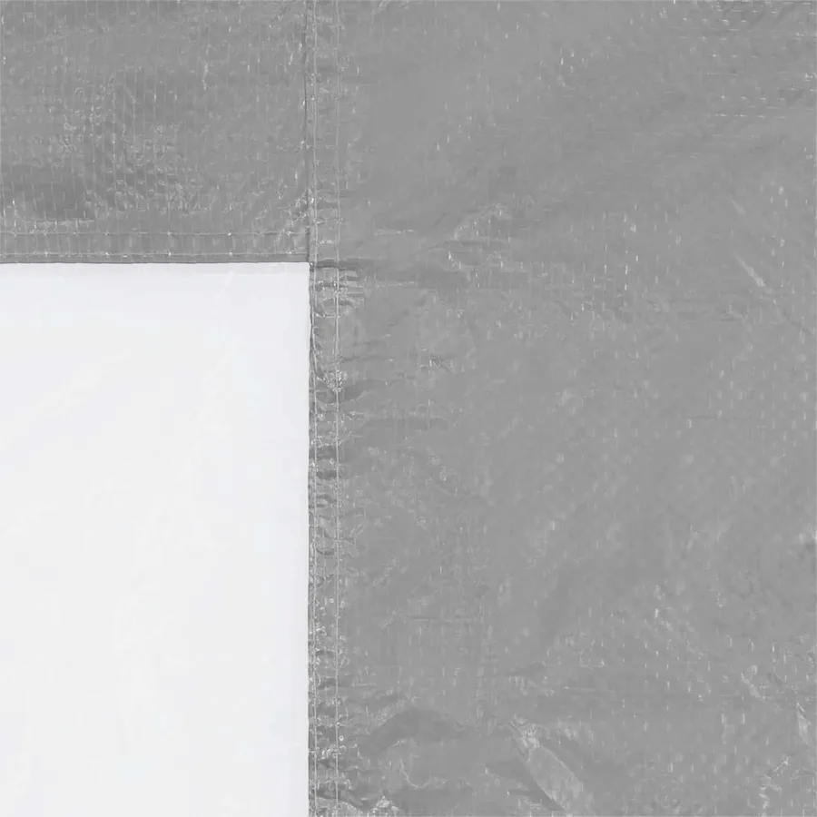 Mur de tente de fête 2 pcs 200 x 195 cm Gris clair PE et acier - 4
