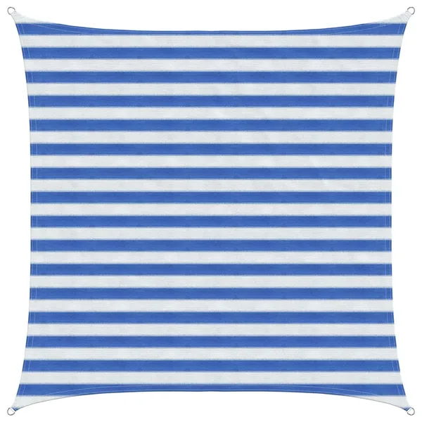 Voile d'ombre Bleu et Blanc 2 x 2 m HDPE
