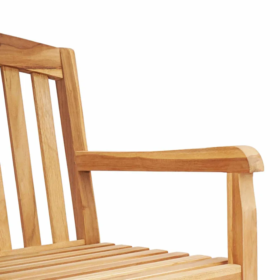 Banc en Bois Sculpté en Rose 150 x 60 x 90 cm Naturel - 6