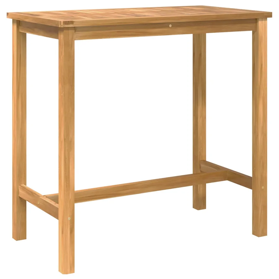 Ensemble de bar extérieur 5 pcs Non traité Bois de teck massif - 3