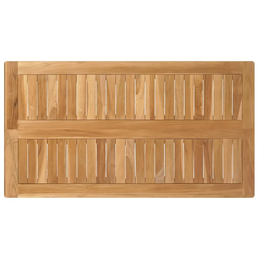 Ensemble de bar extérieur 5 pcs Non traité Bois de teck massif - 5