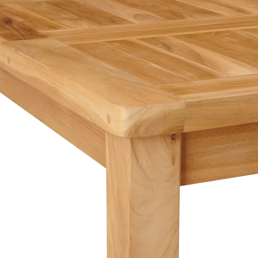 Ensemble de bar extérieur 5 pcs Non traité Bois de teck massif - 6