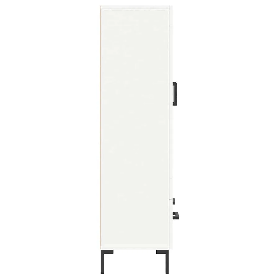 Buffet haut blanc 69,5x31x115 cm bois d'ingénierie - 7