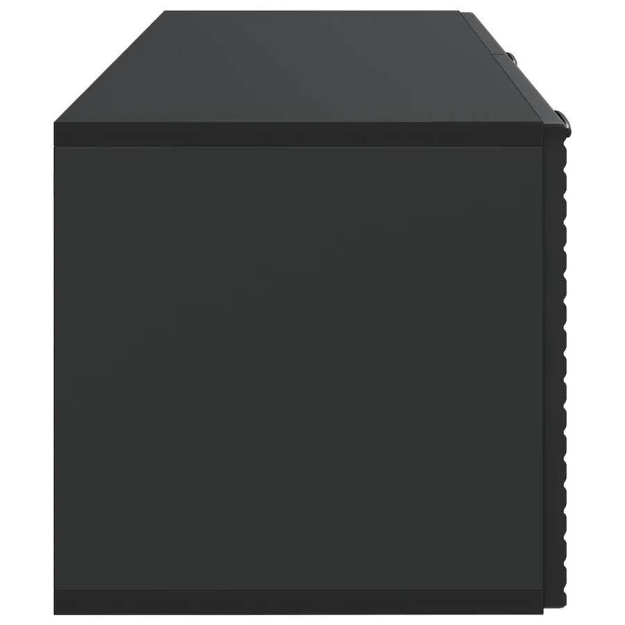 Meuble TV mural Noir 78,5 x 31 x 30 cm Bois d'ingénierie - 7